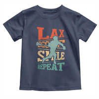Funny Lax Score Smile Repeat Toddler T Shirt Lax Lacrosse Lover