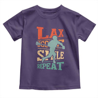 Funny Lax Score Smile Repeat Toddler T Shirt Lax Lacrosse Lover