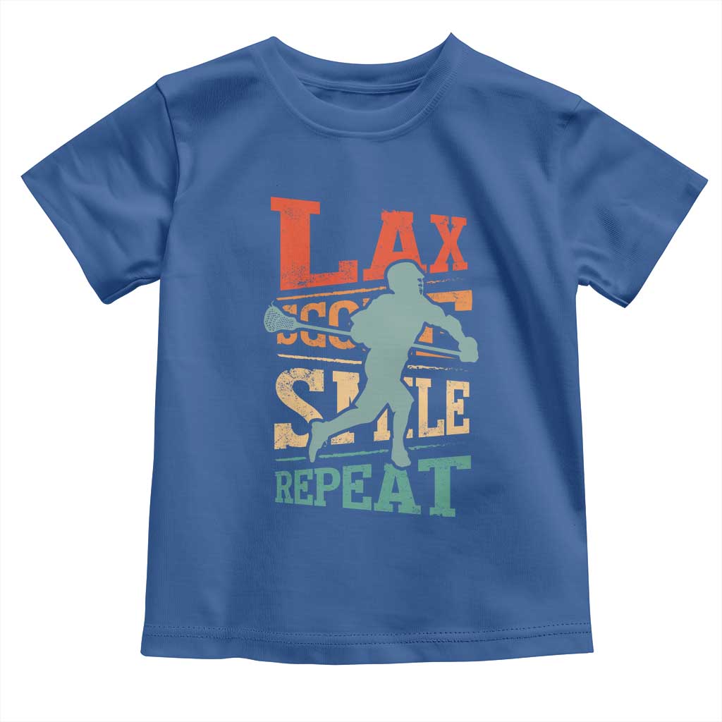 Funny Lax Score Smile Repeat Toddler T Shirt Lax Lacrosse Lover