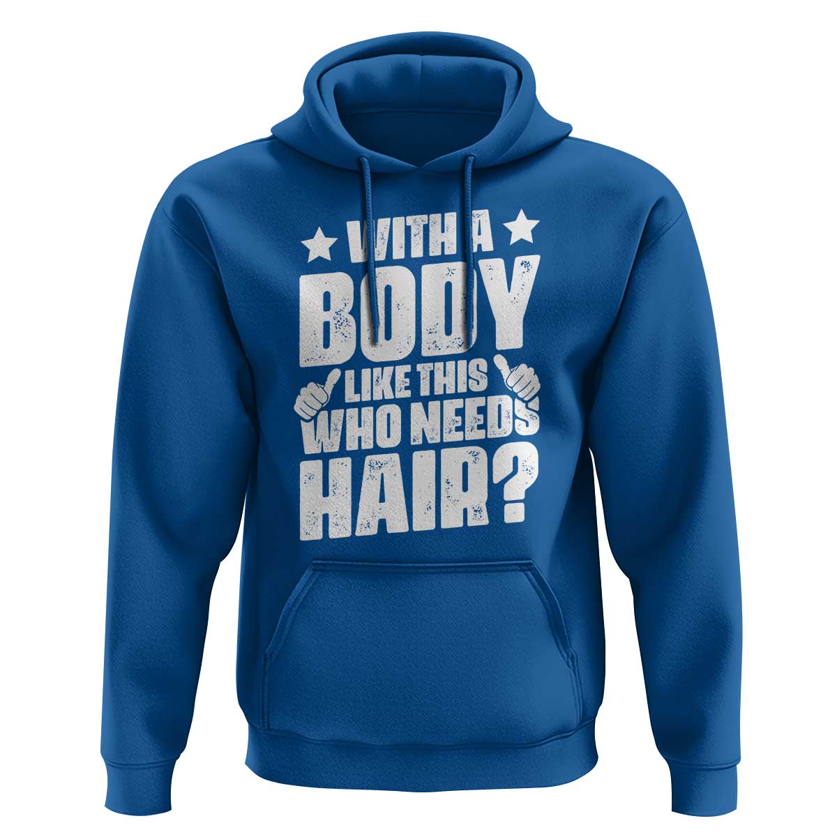 With A Body Like This Who Needs Hair Hoodie Dad Bald Man Father's Day