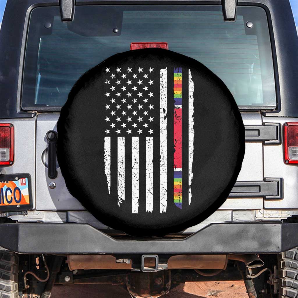 WW2 World War II Vintage American Flag Spare Tire Cover - Wonder Print Shop