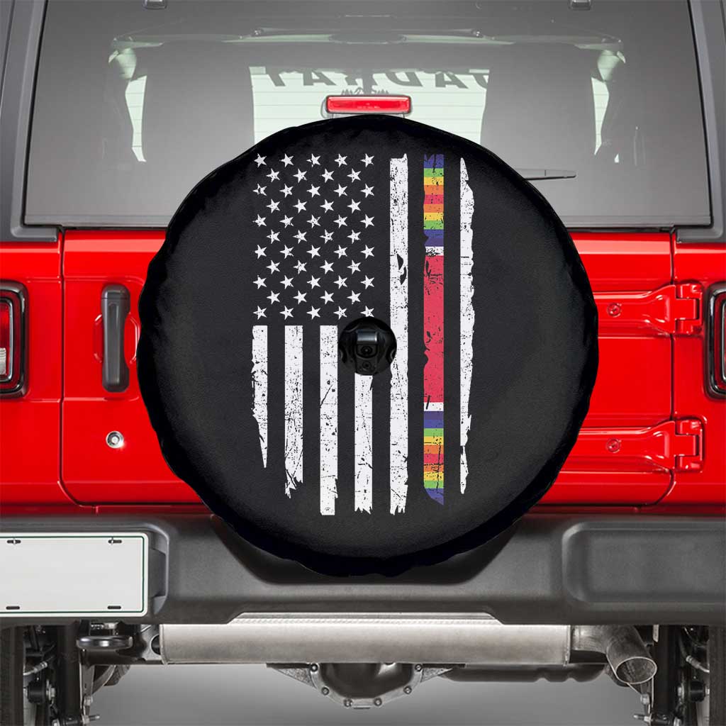 WW2 World War II Vintage American Flag Spare Tire Cover - Wonder Print Shop