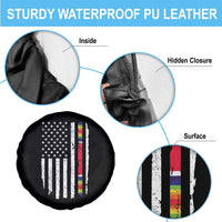 WW2 World War II Vintage American Flag Spare Tire Cover - Wonder Print Shop