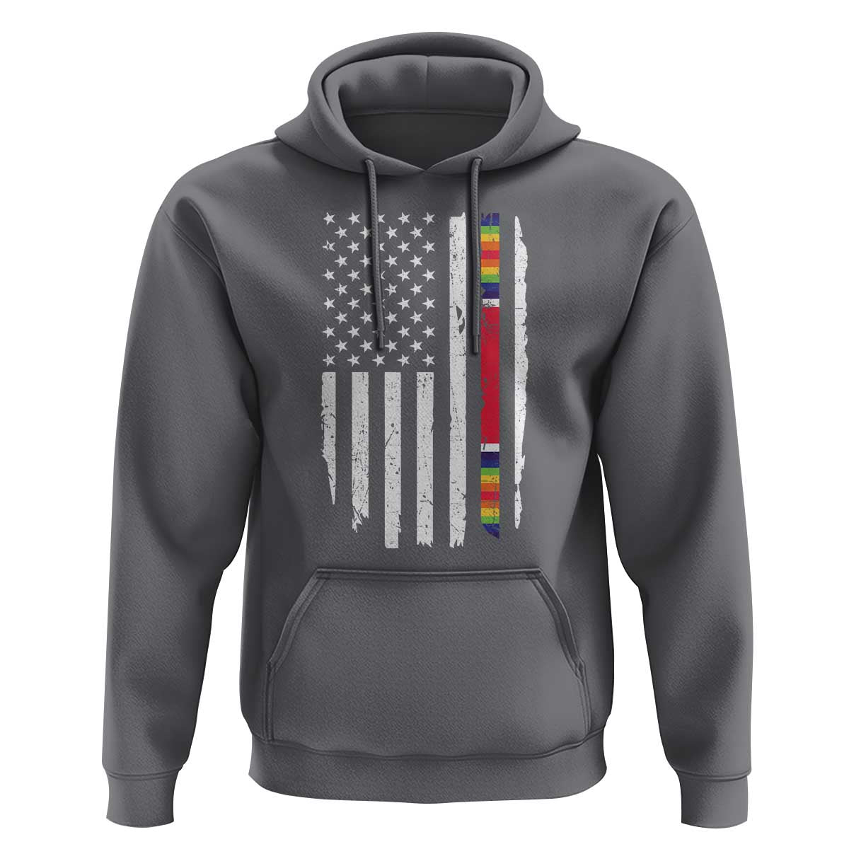WW2 World War II Vintage American Flag Hoodie - Wonder Print Shop