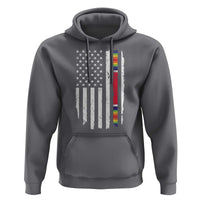 WW2 World War II Vintage American Flag Hoodie - Wonder Print Shop
