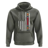WW2 World War II Vintage American Flag Hoodie - Wonder Print Shop