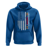 WW2 World War II Vintage American Flag Hoodie - Wonder Print Shop