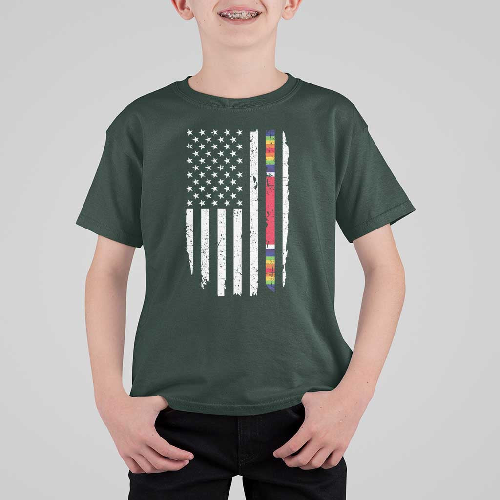 WW2 World War II Vintage American Flag T Shirt For Kid - Wonder Print Shop