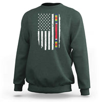 WW2 World War II Vintage American Flag Sweatshirt - Wonder Print Shop