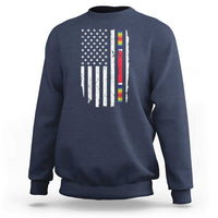 WW2 World War II Vintage American Flag Sweatshirt - Wonder Print Shop