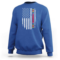 WW2 World War II Vintage American Flag Sweatshirt - Wonder Print Shop