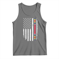 WW2 World War II Vintage American Flag Tank Top - Wonder Print Shop