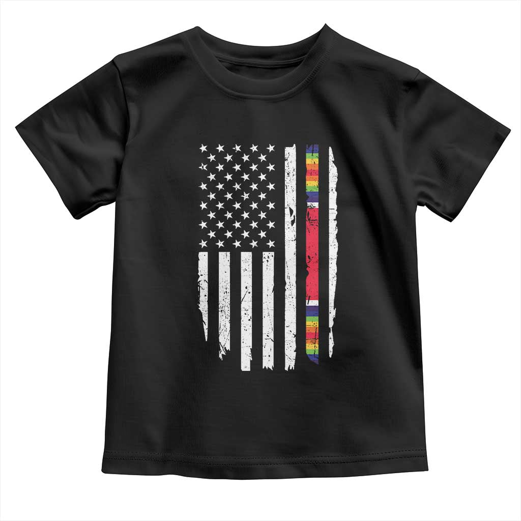WW2 World War II Vintage American Flag Toddler T Shirt - Wonder Print Shop