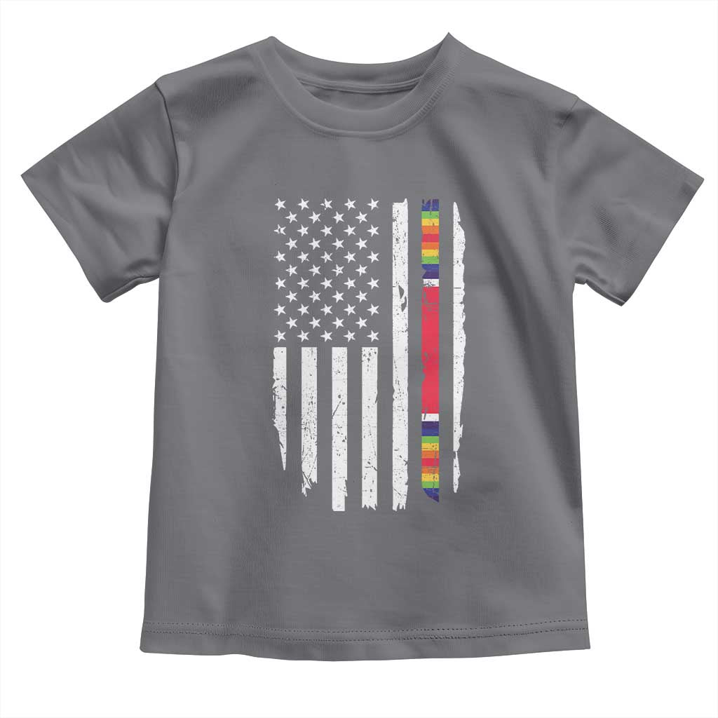 WW2 World War II Vintage American Flag Toddler T Shirt - Wonder Print Shop