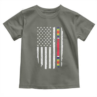 WW2 World War II Vintage American Flag Toddler T Shirt - Wonder Print Shop