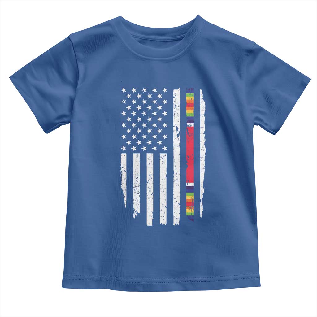 WW2 World War II Vintage American Flag Toddler T Shirt - Wonder Print Shop