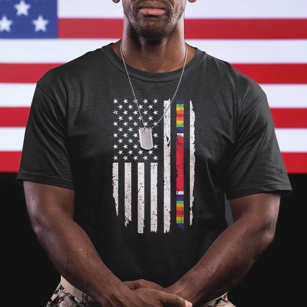 WW2 World War II Vintage American Flag T Shirt TS11