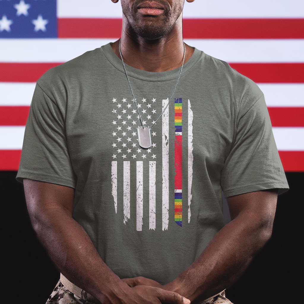 WW2 World War II Vintage American Flag T Shirt TS11