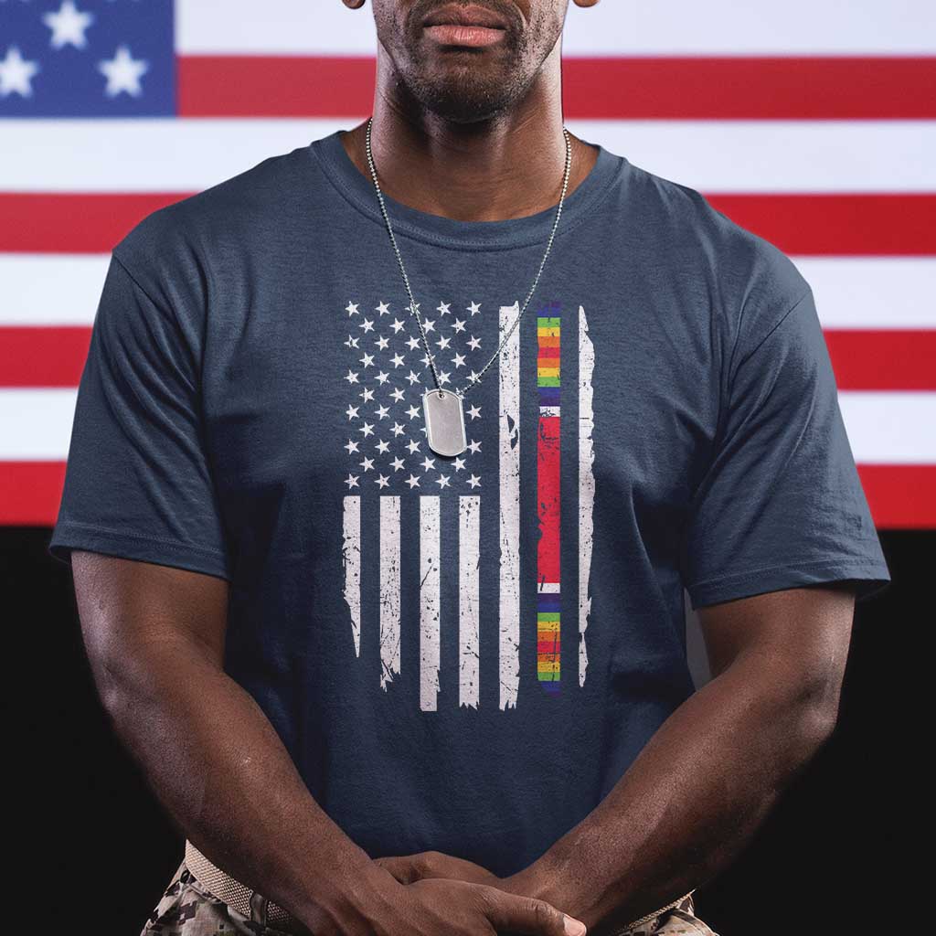 WW2 World War II Vintage American Flag T Shirt TS11