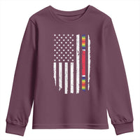 WW2 World War II Vintage American Flag Youth Sweatshirt - Wonder Print Shop