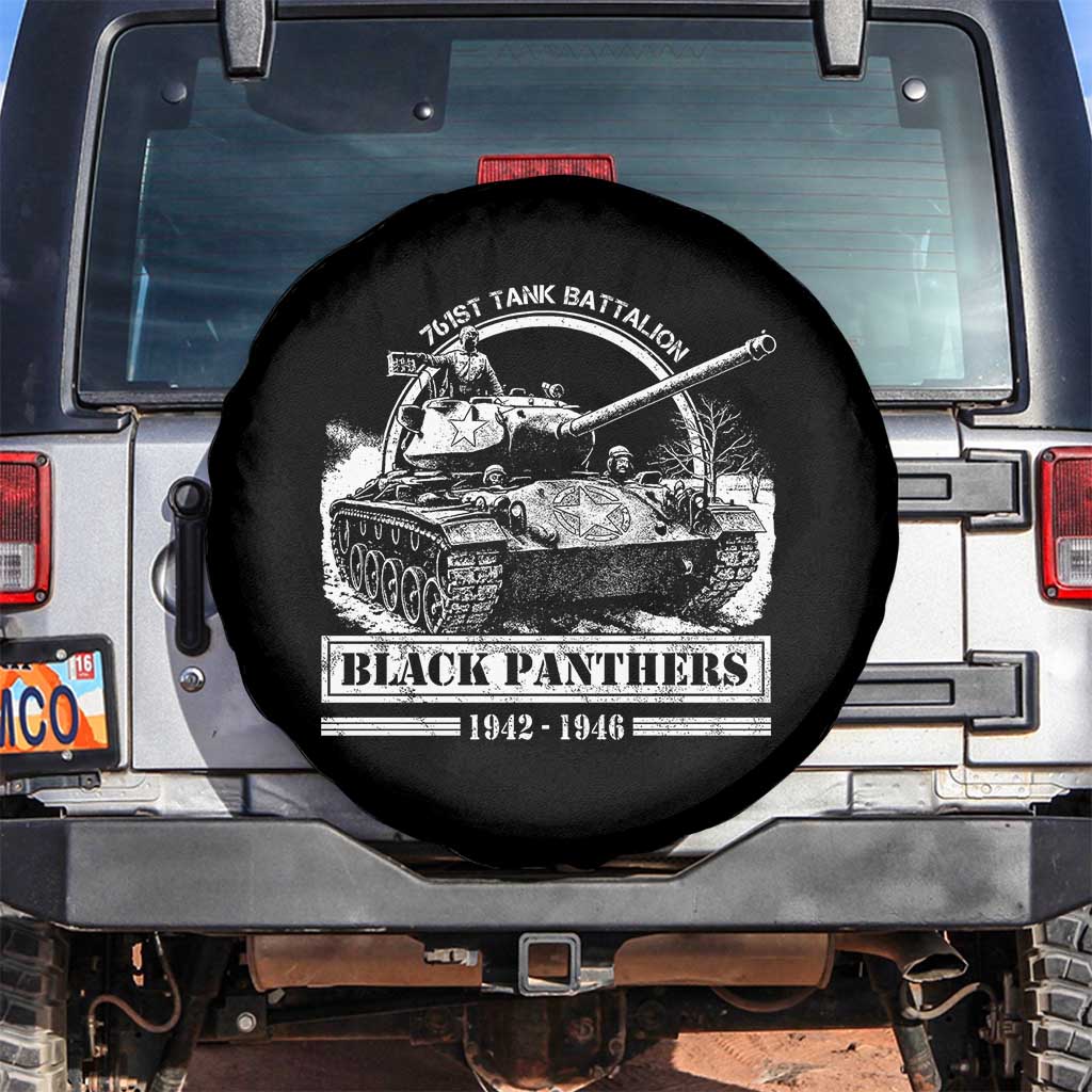 Black Panthers 761st Tank Battalion Spare Tire Cover WW2 Heroes Black History Month