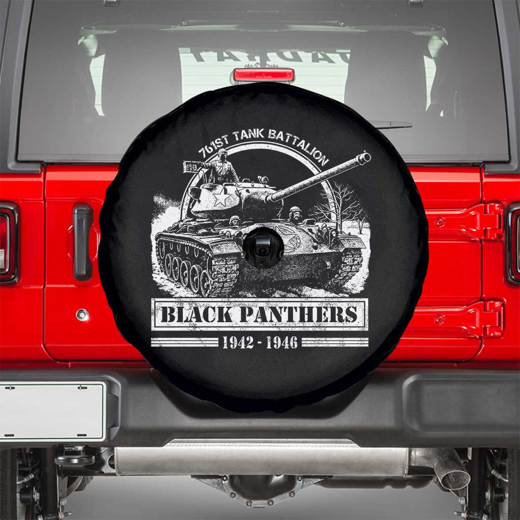 Black Panthers 761st Tank Battalion Spare Tire Cover WW2 Heroes Black History Month
