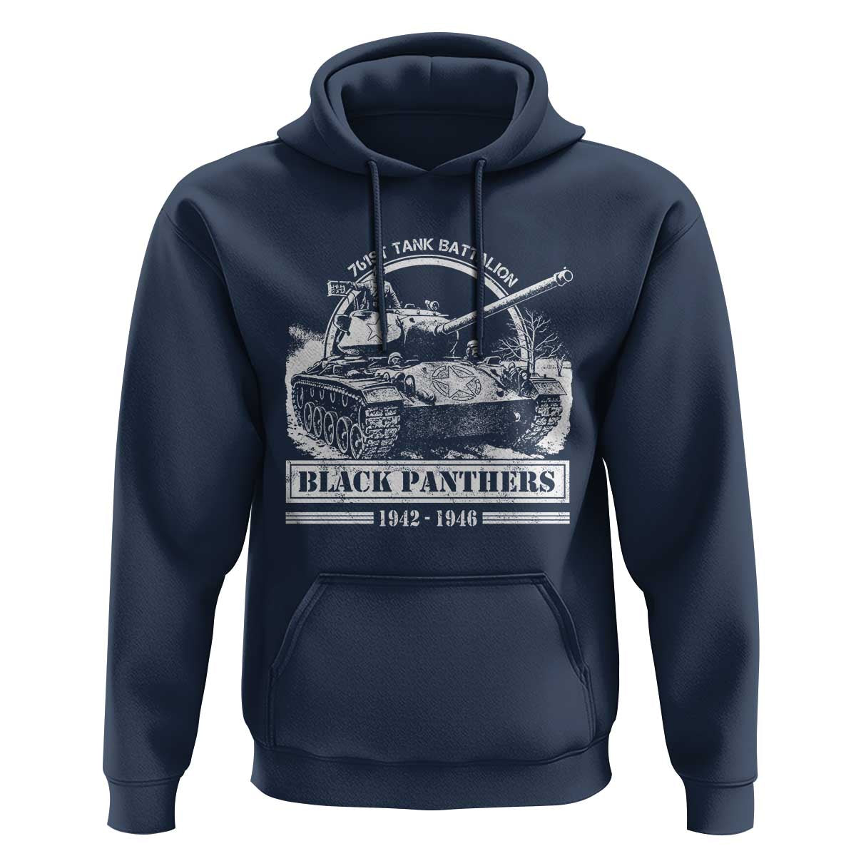 Black Panthers 761st Tank Battalion Hoodie WW2 Heroes Black History Month