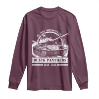 Black Panthers 761st Tank Battalion Long Sleeve Shirt WW2 Heroes Black History Month