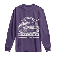 Black Panthers 761st Tank Battalion Long Sleeve Shirt WW2 Heroes Black History Month
