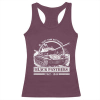 Black Panthers 761st Tank Battalion Racerback Tank Top WW2 Heroes Black History Month