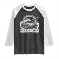Black Panthers 761st Tank Battalion Raglan Shirt WW2 Heroes Black History Month