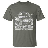 Black Panthers 761st Tank Battalion T Shirt WW2 Heroes Black History Month