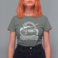 Black Panthers 761st Tank Battalion T Shirt For Women WW2 Heroes Black History Month