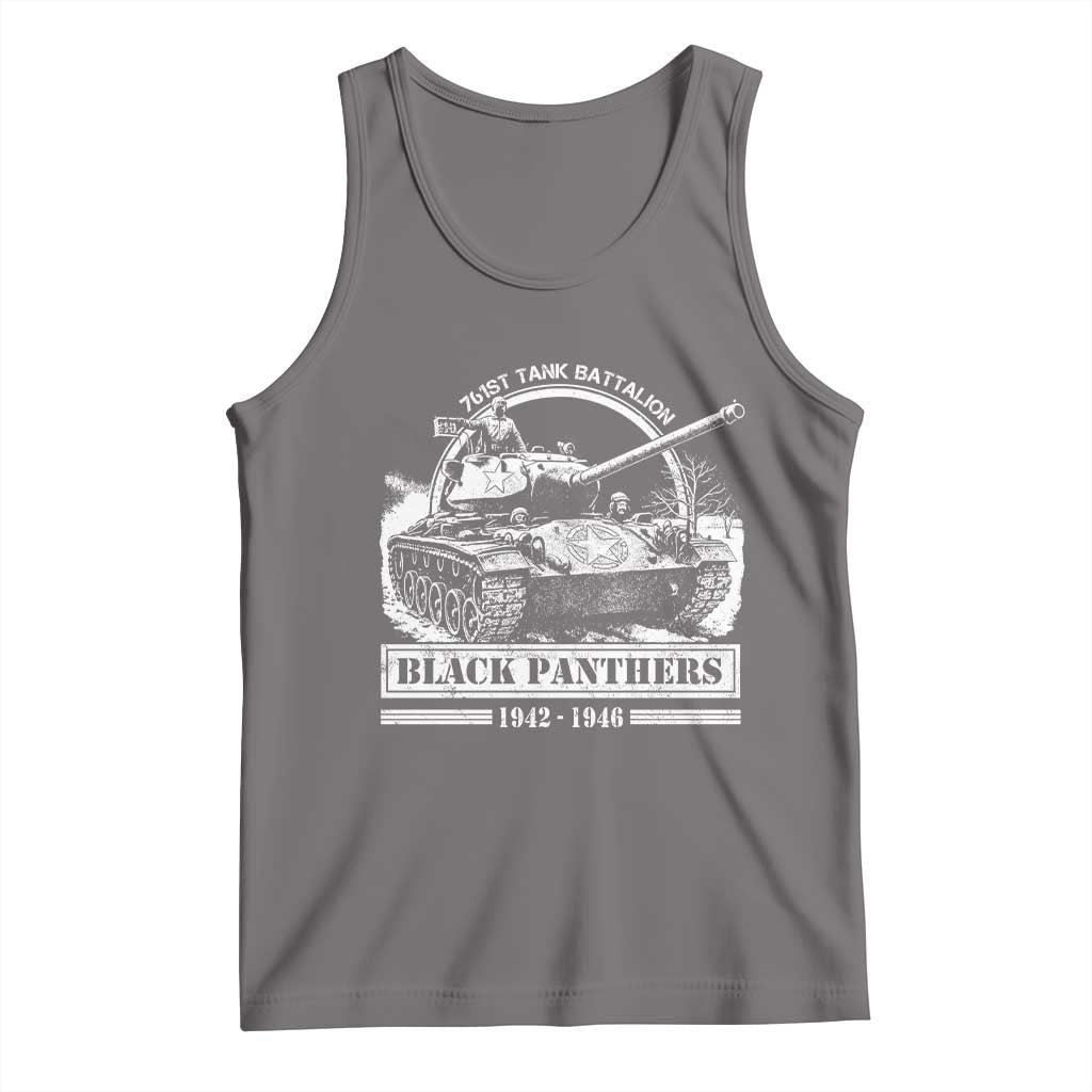 Black Panthers 761st Tank Battalion Tank Top WW2 Heroes Black History Month