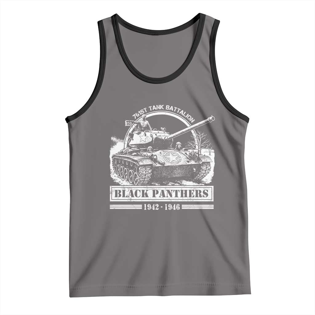 Black Panthers 761st Tank Battalion Tank Top WW2 Heroes Black History Month