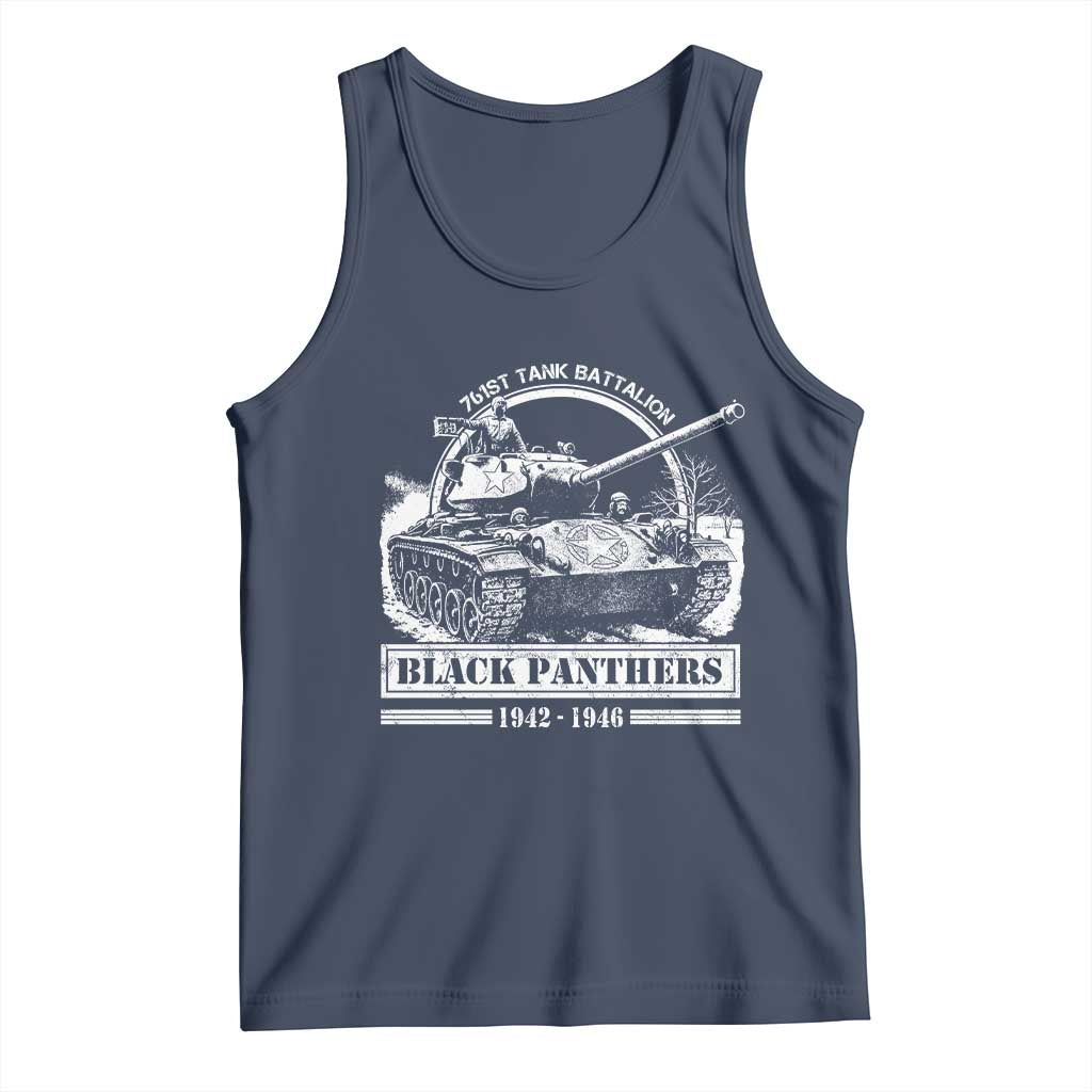 Black Panthers 761st Tank Battalion Tank Top WW2 Heroes Black History Month