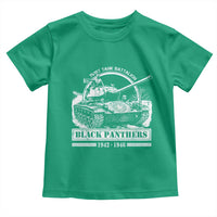 Black Panthers 761st Tank Battalion Toddler T Shirt WW2 Heroes Black History Month