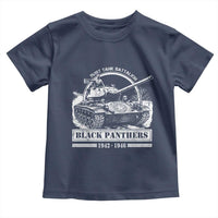 Black Panthers 761st Tank Battalion Toddler T Shirt WW2 Heroes Black History Month