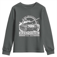 Black Panthers 761st Tank Battalion Youth Sweatshirt WW2 Heroes Black History Month