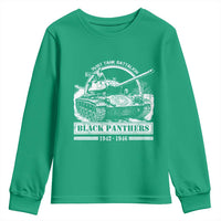 Black Panthers 761st Tank Battalion Youth Sweatshirt WW2 Heroes Black History Month