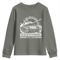 Black Panthers 761st Tank Battalion Youth Sweatshirt WW2 Heroes Black History Month