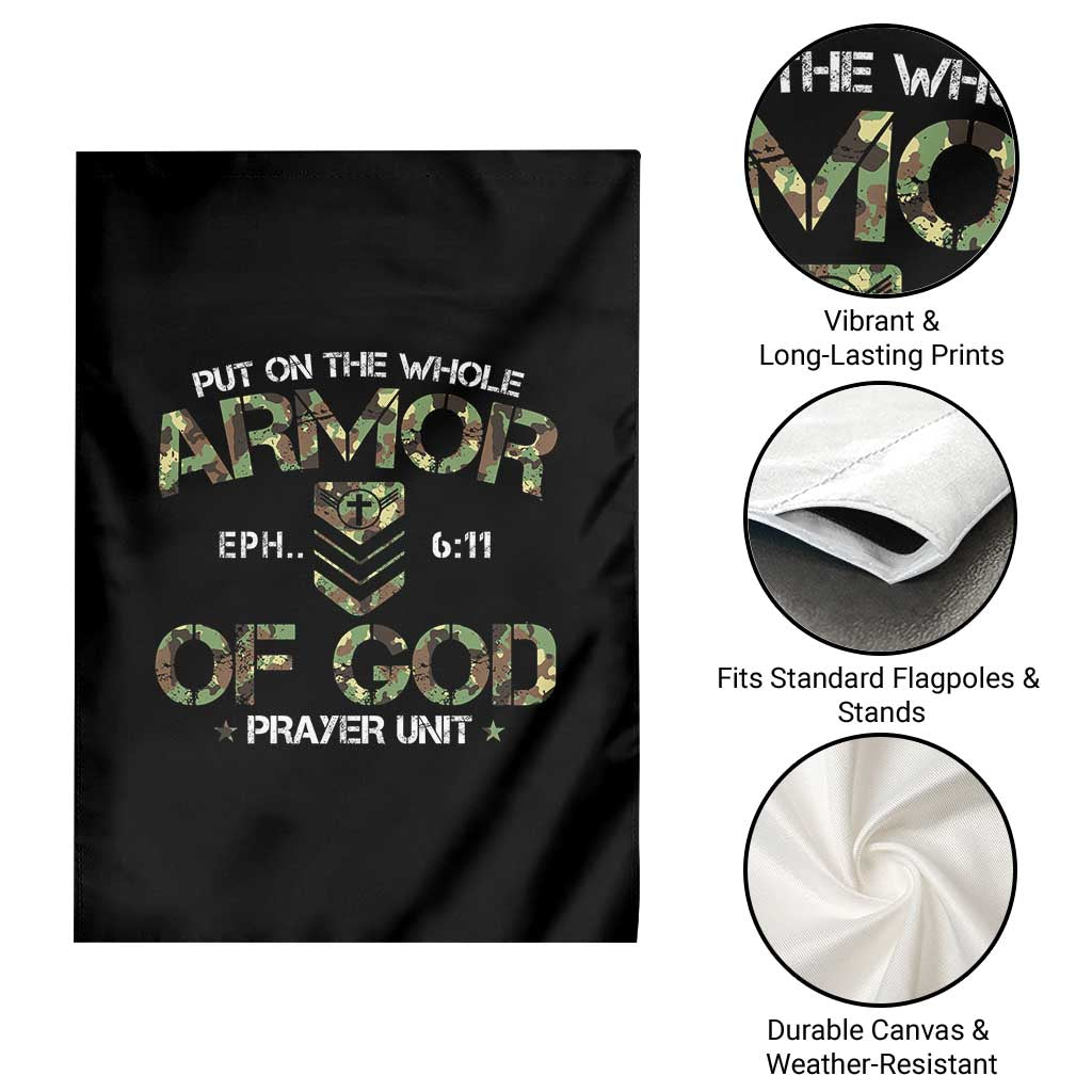 Put On The Whole Armor Of God Prayer Unit Garden Flag Ephesians 6:11 Christian Army - Wonder Print Shop