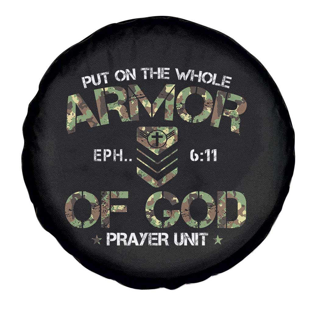 Put On The Whole Armor Of God Prayer Unit Spare Tire Cover Ephesians 6:11 Christian Army - Wonder Print Shop
