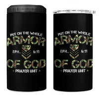 Put On The Whole Armor Of God Prayer Unit 4 in 1 Can Cooler Tumbler Ephesians 6:11 Christian Army - Wonder Print Shop