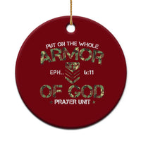 Put On The Whole Armor Of God Prayer Unit Ceramic Ornament Ephesians 6:11 Christian Army - Wonder Print Shop
