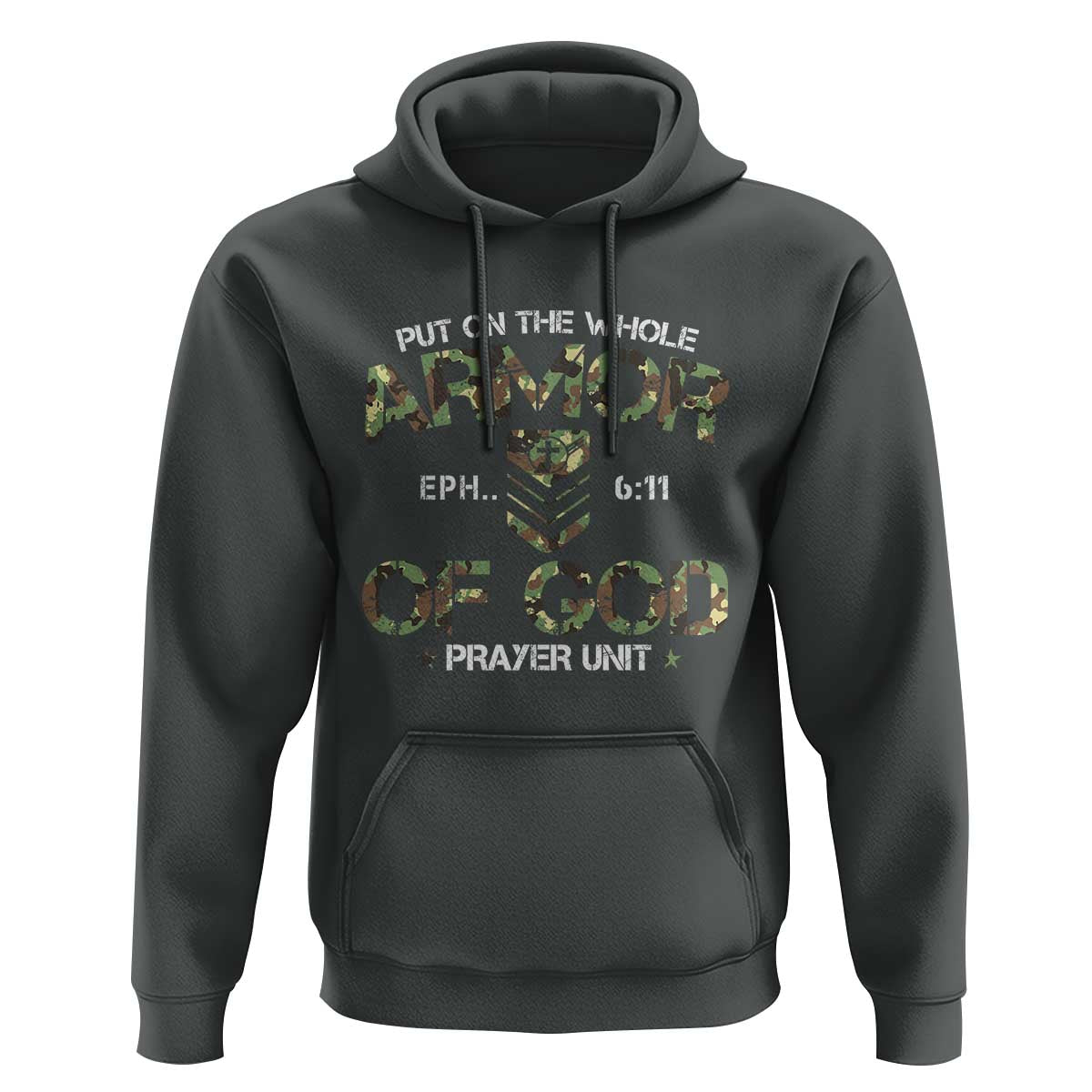 Put On The Whole Armor Of God Prayer Unit Hoodie Ephesians 6:11 Christian Army - Wonder Print Shop
