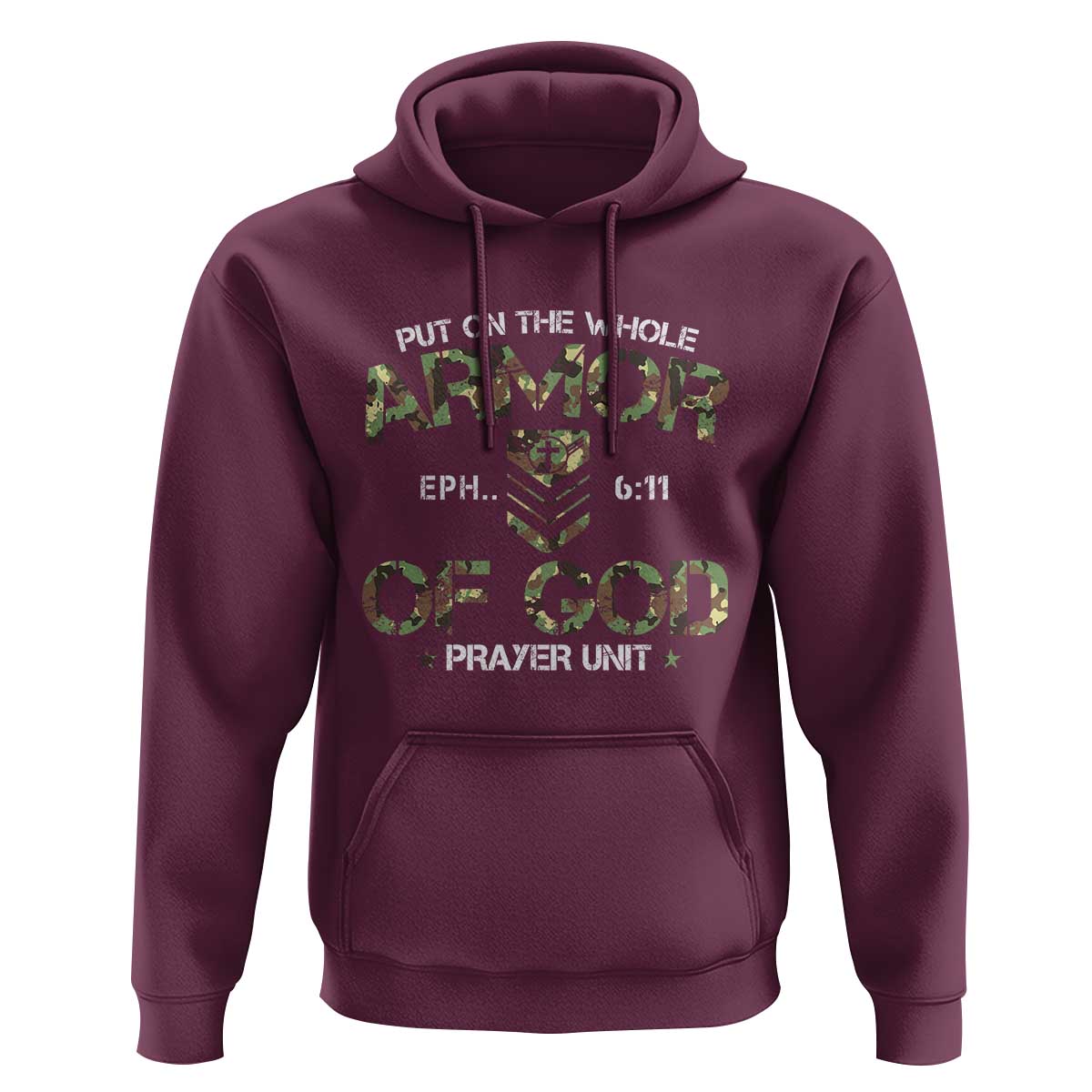 Put On The Whole Armor Of God Prayer Unit Hoodie Ephesians 6:11 Christian Army - Wonder Print Shop