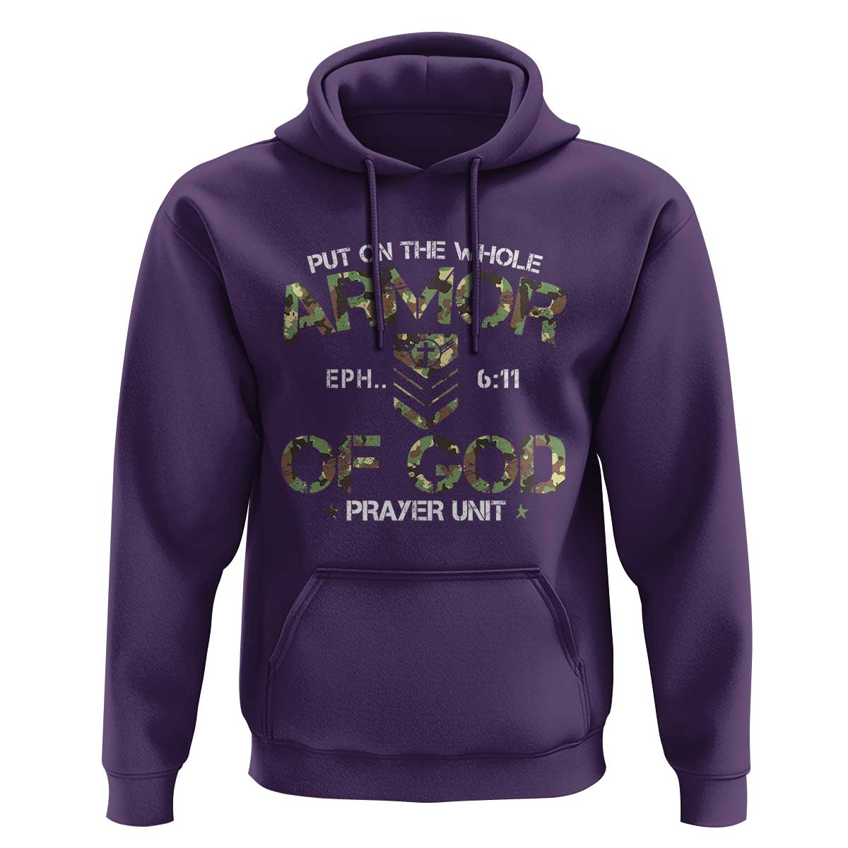 Put On The Whole Armor Of God Prayer Unit Hoodie Ephesians 6:11 Christian Army - Wonder Print Shop