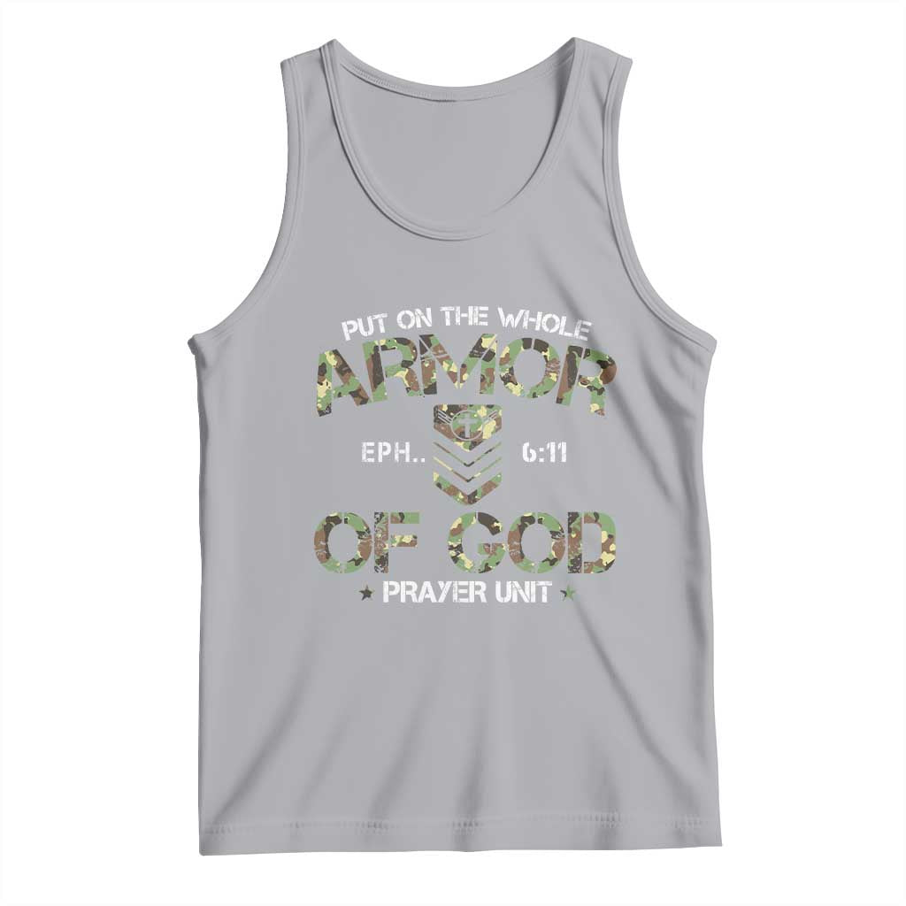 Put On The Whole Armor Of God Prayer Unit Tank Top Ephesians 6:11 Christian Army - Wonder Print Shop