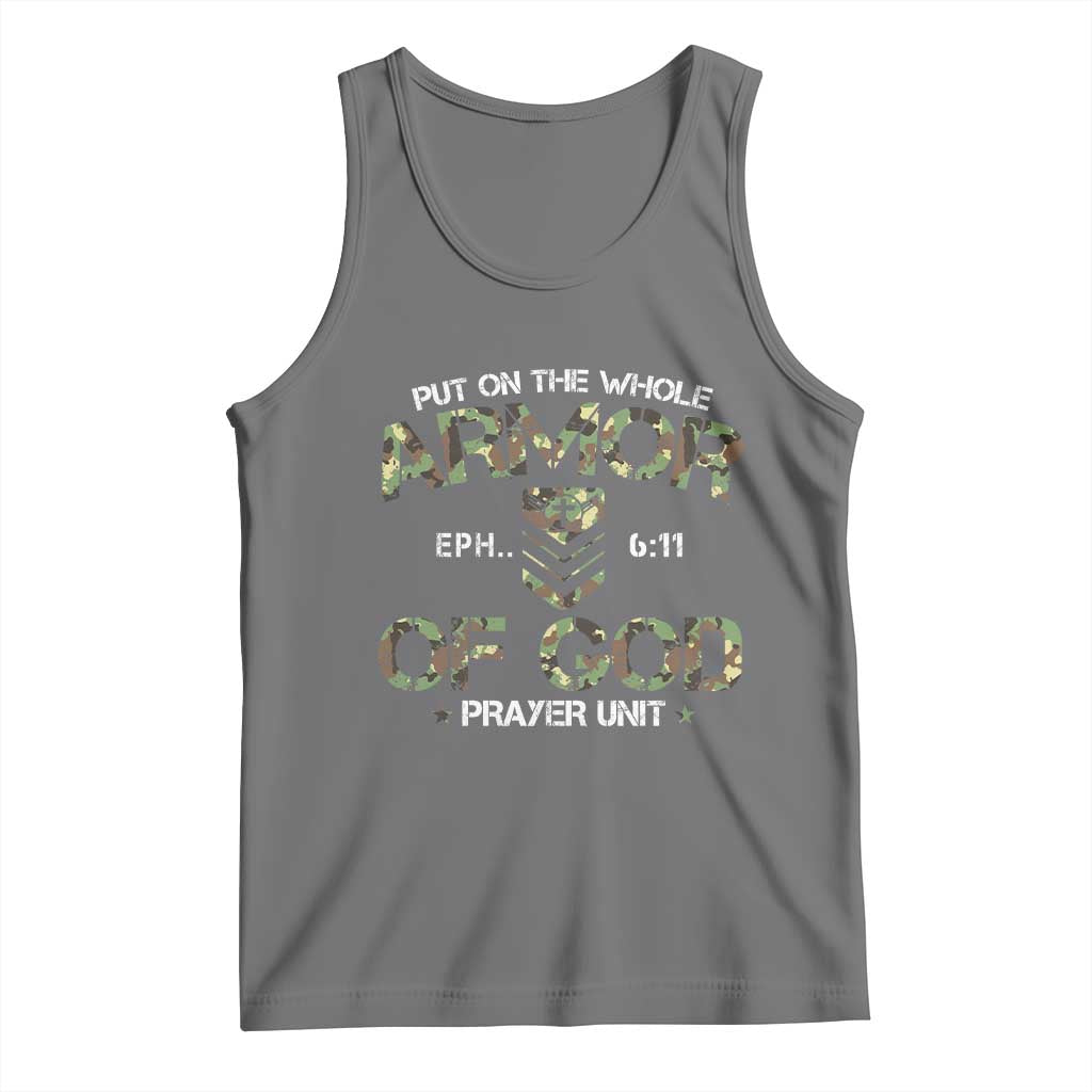 Put On The Whole Armor Of God Prayer Unit Tank Top Ephesians 6:11 Christian Army - Wonder Print Shop